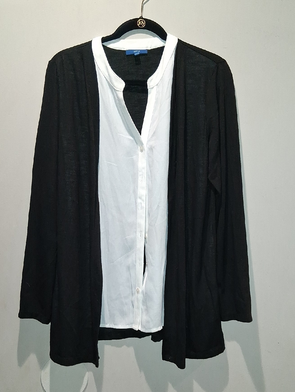 APT 9 Ladies 2 In 1 Button Down Top